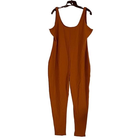 SKIMS Caramel All-in-One Scoop Neck Onesie Bodysuit Sz 4X NWT - Picture 11 of 12